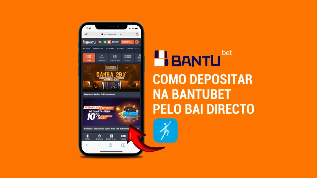 Como depositar na Bantubet Zone, Bantu Bet Angola pelo Bai Directo