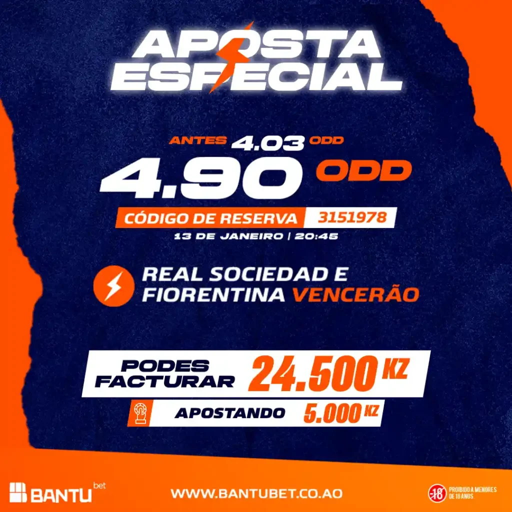 Ganha 24.500 Kz na Bantu Bet ou Bantubet Angola