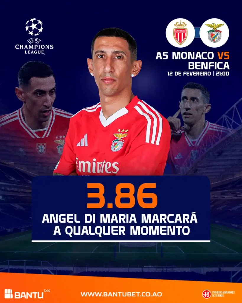 Ángel Di María Marcará na Bantu bet ou Bantubet Angola